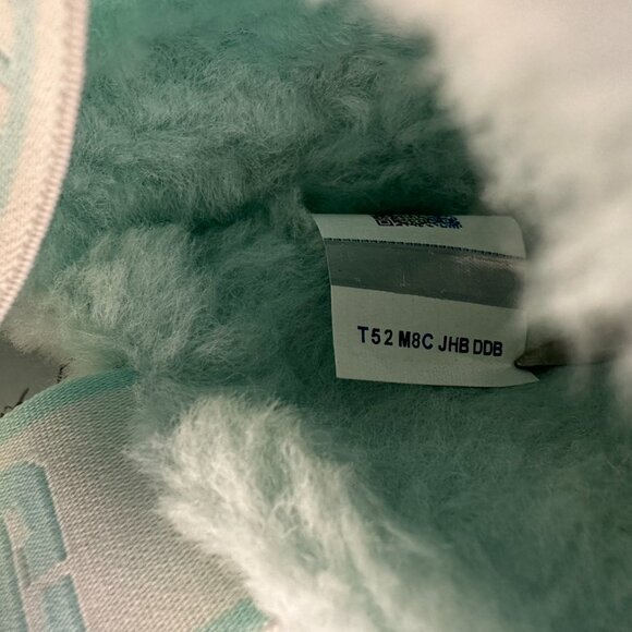 UGG‎ Women's Fluff Yeah Wavy Slide Sheepskin Slipper Sandals, Size 8, Sky Blue - Picture 11 of 12